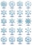 snowflake  symbol on isolated white