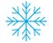 Snowflake. Thin graceful snowflake - vector image for a logo or pictogram. Snow is a sign or symbol of winter.