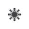 Snowflake vector icon