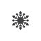 Snowflake vector icon