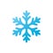 Snowflake - vector icon. Christmas symbol. Winter snowflake isolated