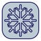 Snowflake weather, icon