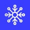 Snowflake winter weather info icon. Snow flake snowy day paper cut style. Climate weather sign. Tag for Metcast report