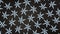 Snowflakes background rotation black