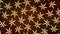 Snowflakes background rotation gold