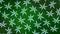 Snowflakes background rotation green