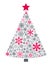 Snowflakes Christmas Tree