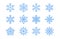 Snowflakes clipart icon collections set