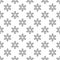 Snowflakes in ethnic style. Uniform chess compact layout. Seamless pattern. Small items