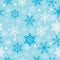 Snowflakes Falling Seamless Pattern