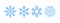 Snowflakes icons. Snowflakes badges. Snowflake different icons. Vector scalable graphics