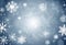 Snowflakes illustrated background for designs, v5