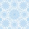 Snowflakes lace symmetry seamless pattern