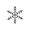 Snowflakes line icon. Winter icon. simple design editable. design vector