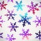 snowflakes pattern. Abstract snowflake of geometric shapes. Christmas. New Year card illustration. Holiday design. Winter.