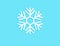 snowflakes piece in the light blue background vector design