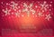 Snowflakes on a red background from a curtain, congratulations on merry christmas