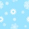 Snowflakes-seamless background