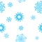 Snowflakes-seamless background