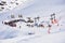 Snowflakes at a ski resort in Santiago, Chile