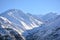 Snowflakes at a ski resort in Santiago, Chile