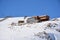 Snowflakes at a ski resort in Santiago, Chile