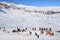 Snowflakes at a ski resort in Santiago, Chile