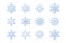 Snowflakes Symbol Icon Collections set