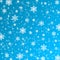 Snowflakes texture, raster. Christmas and New Year