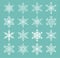 Snowflakes vector icons frozen frost star Christmas