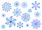 Snowflakes. Vector. Winter collection.