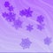 Snowflakes on violet background