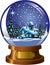 Snowglobe Winter Christmas Landscape