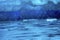 Snowing Blue Abstract Under Iceberg Reflection Paradise Bay Skintorp Cove Antarctica