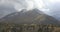 Snowing over mountains in Utah