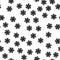 It is snowing. Seamless pattern of snowflakes. Christmas or winter theme vector background