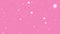 Snowing snowflakes on pink background, holiday snow design and christmas background