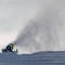 Snowmaking using snow cannons in Park City Utah