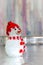 Snowman as a festive symbol of the New Year and Christmas