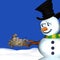 Snowman and Birds Nesting