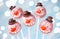 Snowman cake pops