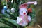 Snowman on the Christmas tree with decorations on special days