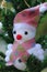 Snowman on the Christmas tree with decorations on special days