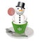 Snowman Cupcake