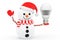 Snowman with Energy Save LED bulb