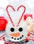 Snowman face glass bowl, kid diy for Christmas, sweet treats for