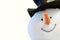 Snowman face isolated