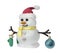 Snowman with the Furry Hat: Winter decoration, festive figure