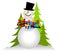 Snowman Holding Christmas Gifts 2