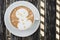 Snowman Latte Art Coffee